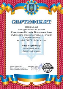 Кучеренко Н.В.,"Сучасна екології"