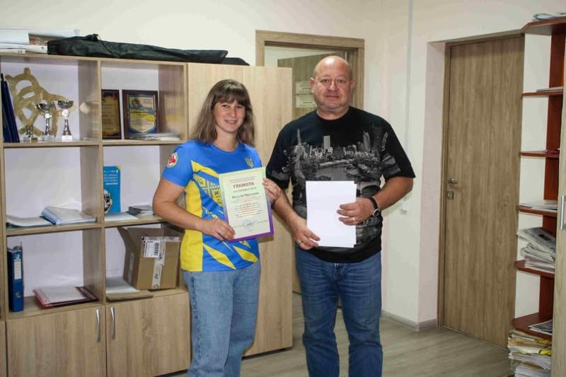 Наталія Протасюк отримала нагороду за спортивні досягнення